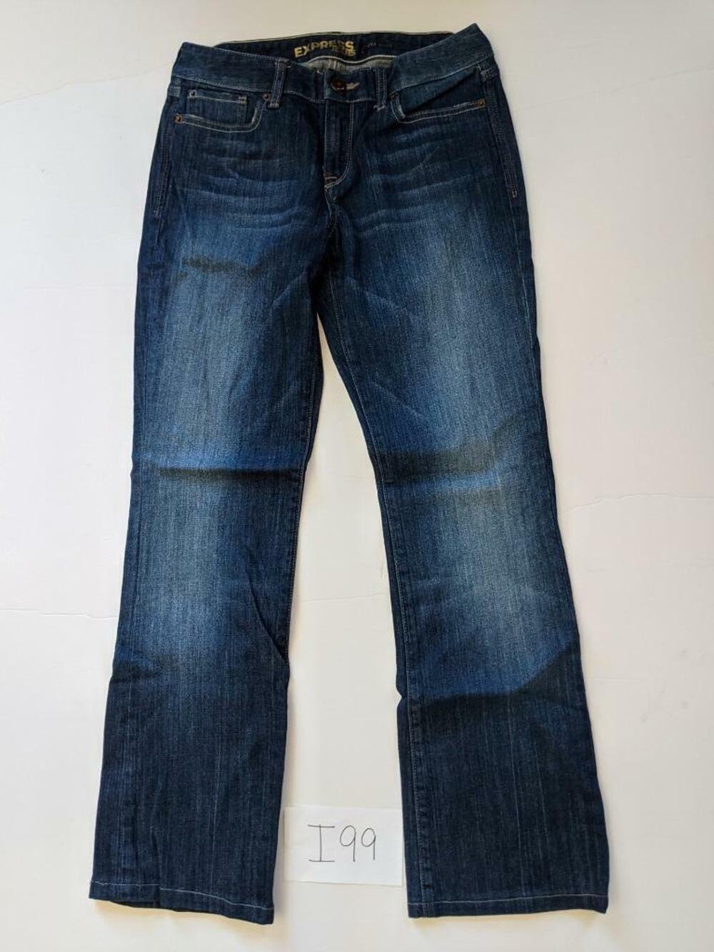 Express Blue Jeans Size 4L Eva Boot Cut -0422i99